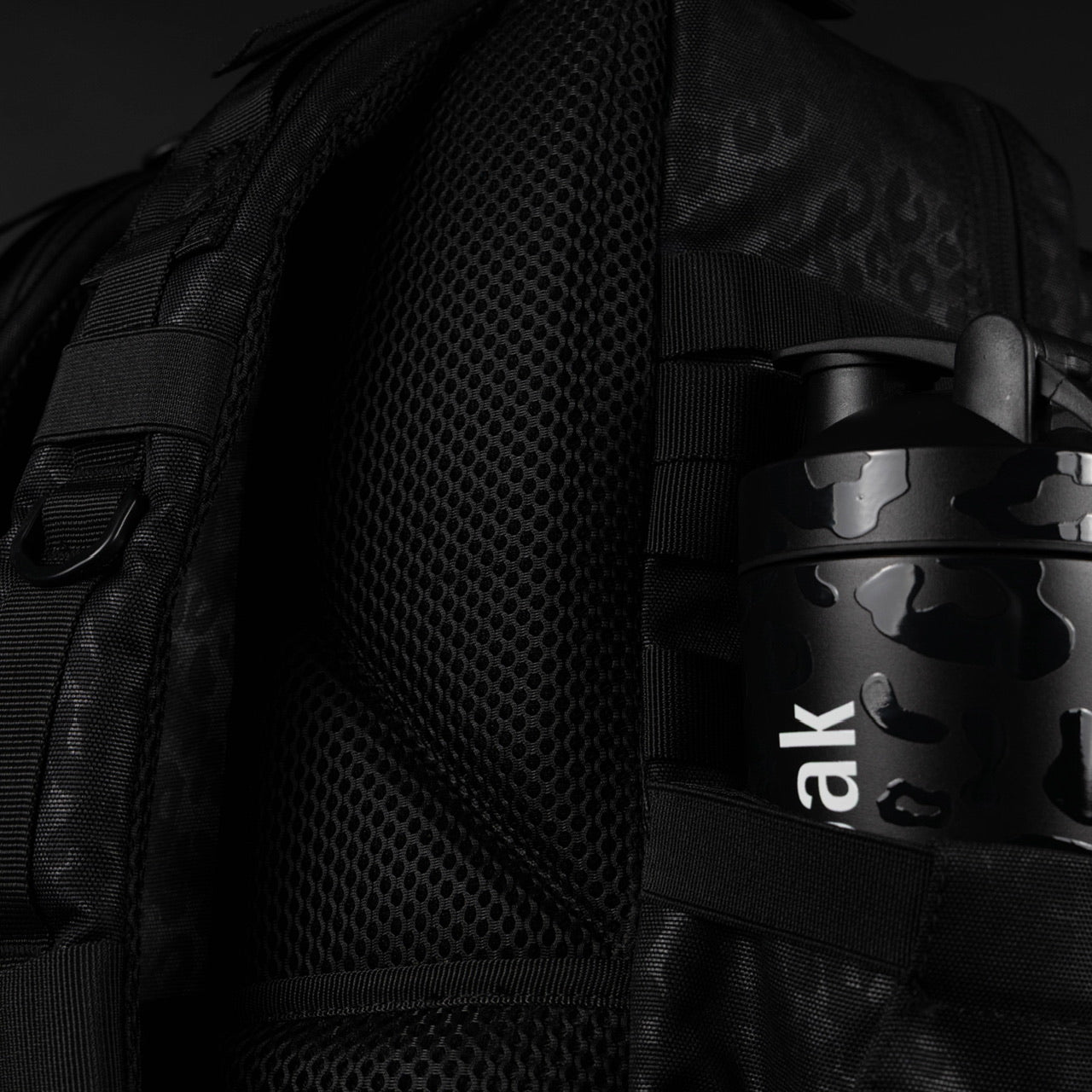 45L Backpack Black Leopard