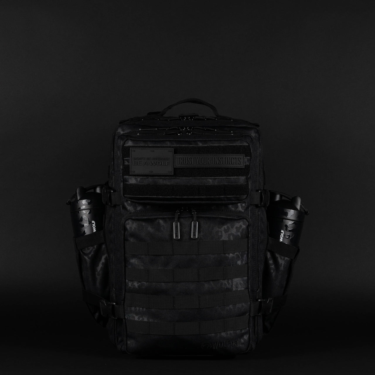 45L Backpack Black Leopard