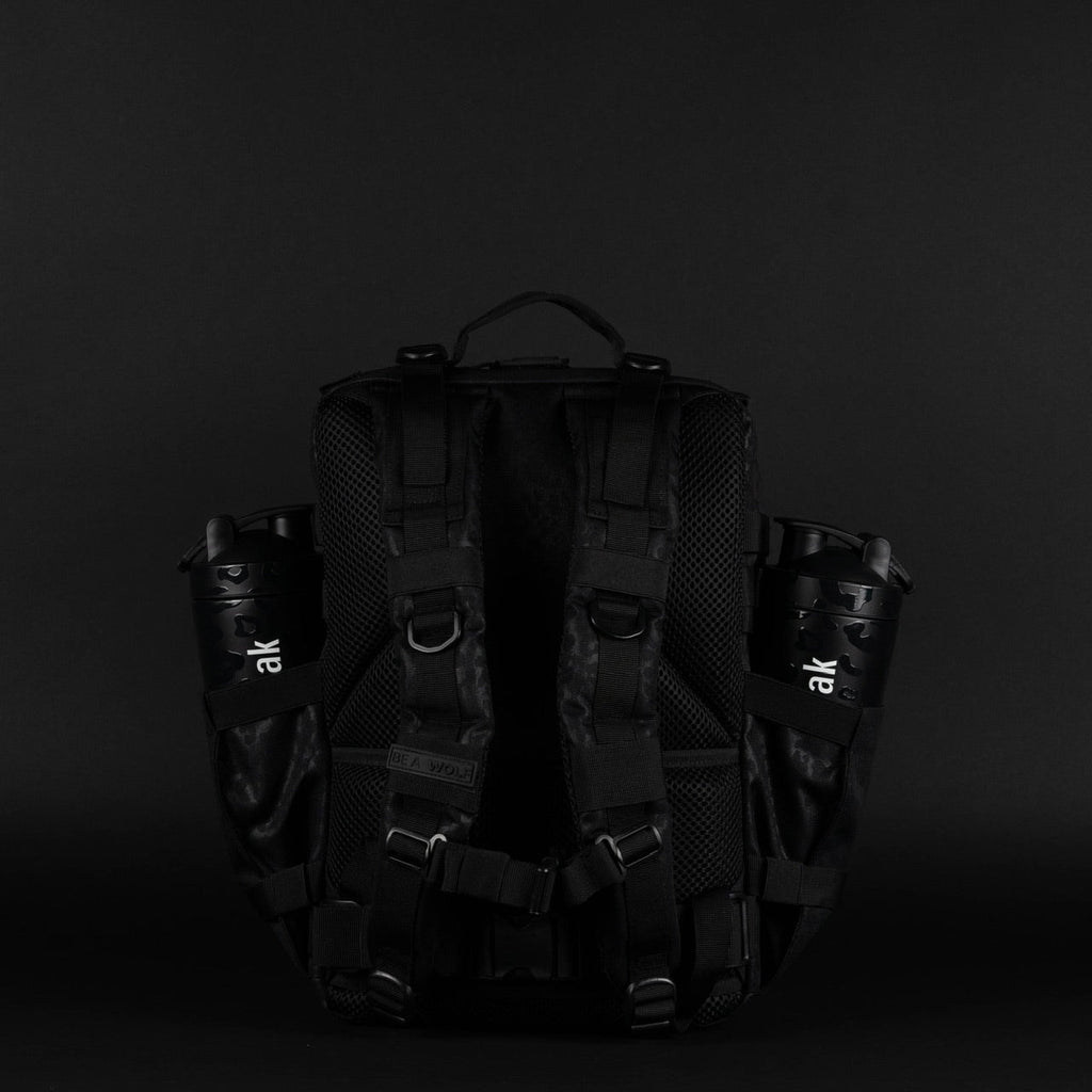 35L Backpack Black Leopard