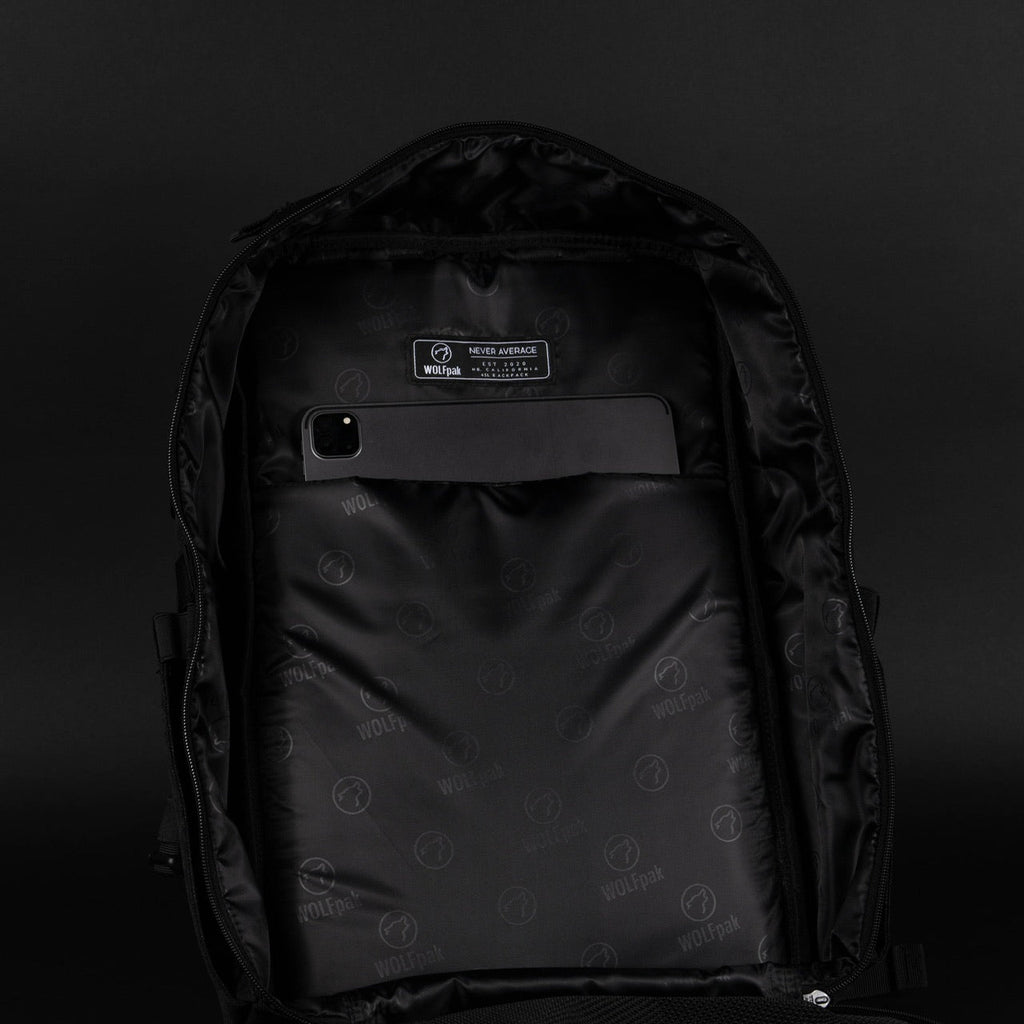 45L Backpack Black Leopard
