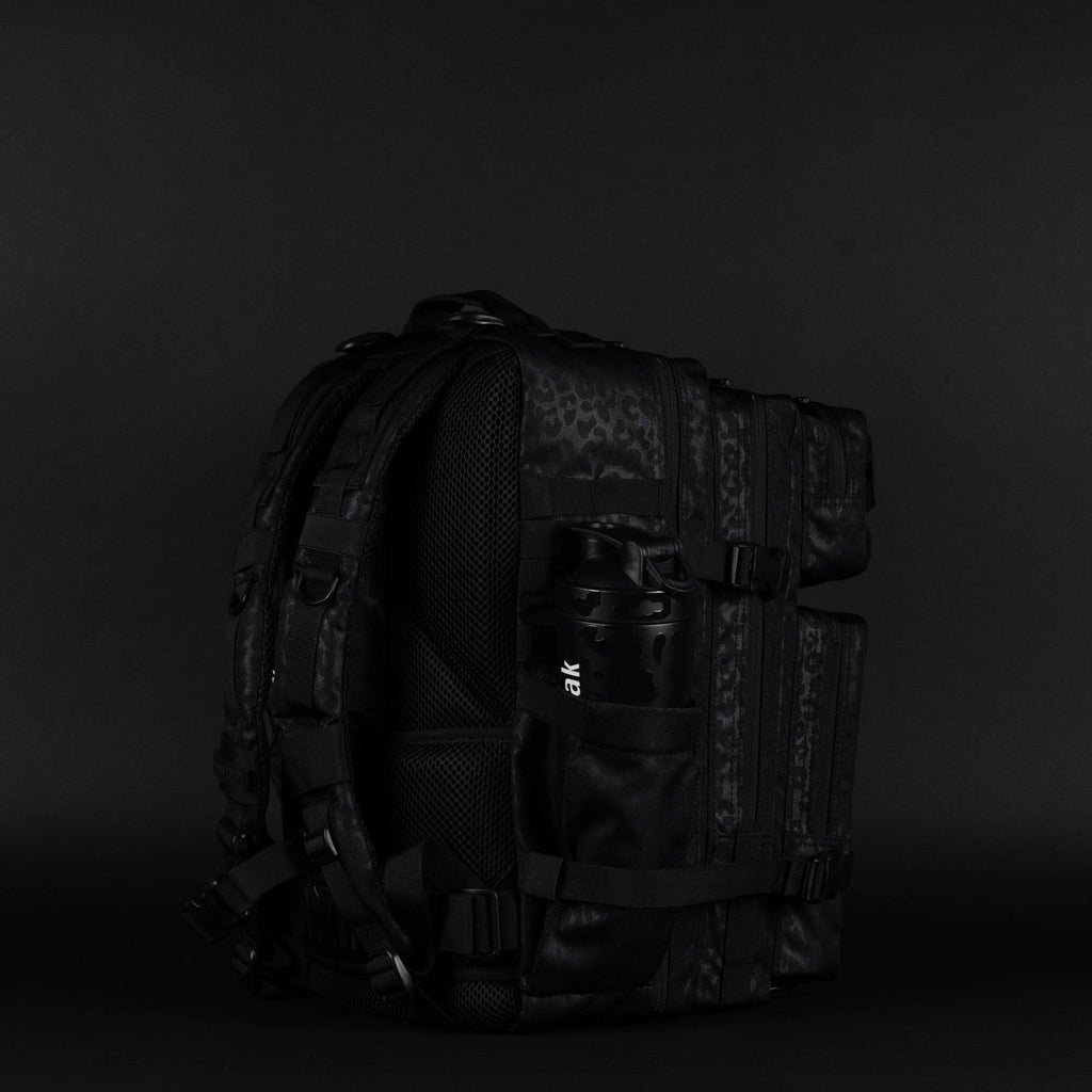 45L Backpack Black Leopard