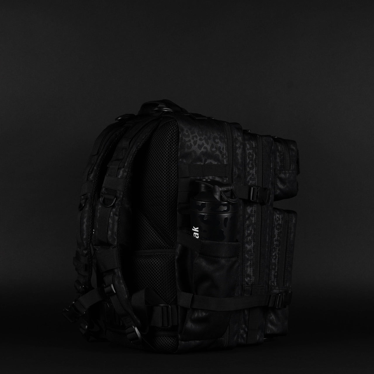 45L Backpack Black Leopard
