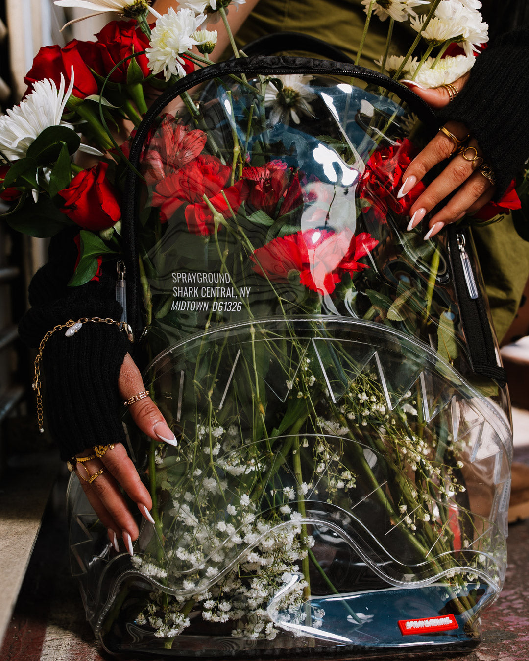 100% CLEAR BACKPACK - SHARK CENTRAL