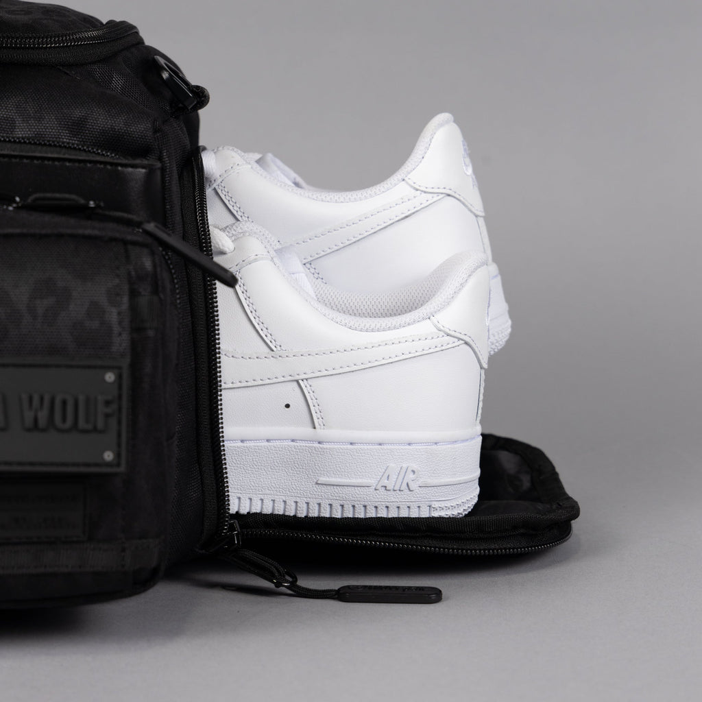 20L Mini Duffle Bag Black Leopard